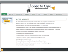 Tablet Screenshot of choosetocaresite.org